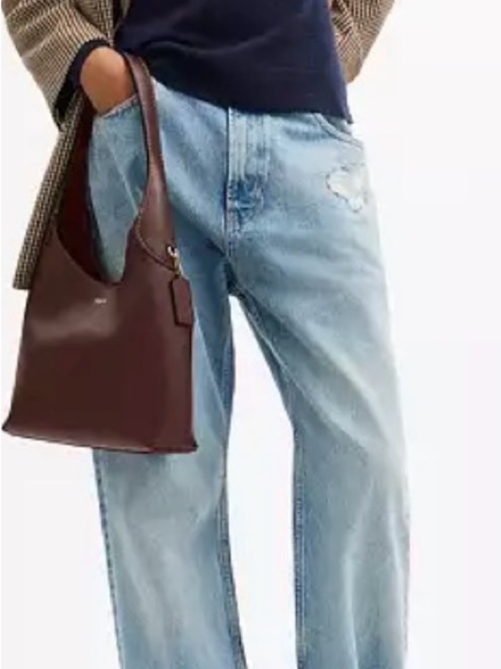 Coach Brooklyn Shoulder Bag 28 Dark Brown Leather - Picture 8 of 10